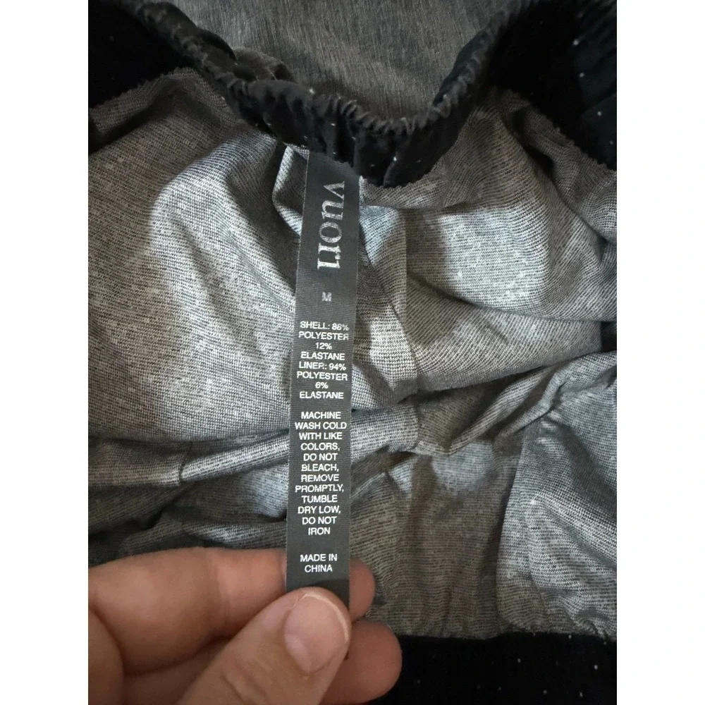 Vuori Banks Shorts Mens Medium Gray Heathered Lined Athletic Training 7 Inseam